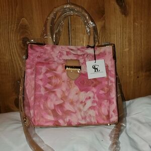 Pretty pink floral boutique bag